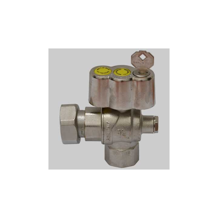 VALVOLA A SFERA GAS SQUADRA POST CONTATORE - 3/4 x 1" girevole