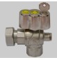 VALVOLA A SFERA GAS SQUADRA POST CONTATORE - 1" x 1"1/4 girevole