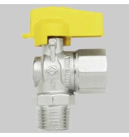 RUBINETTO A SQUADRO GAS M/F - 1/2 - 1/2