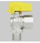 RUBINETTO A SQUADRO GAS M/F - 1/2 - 1/2