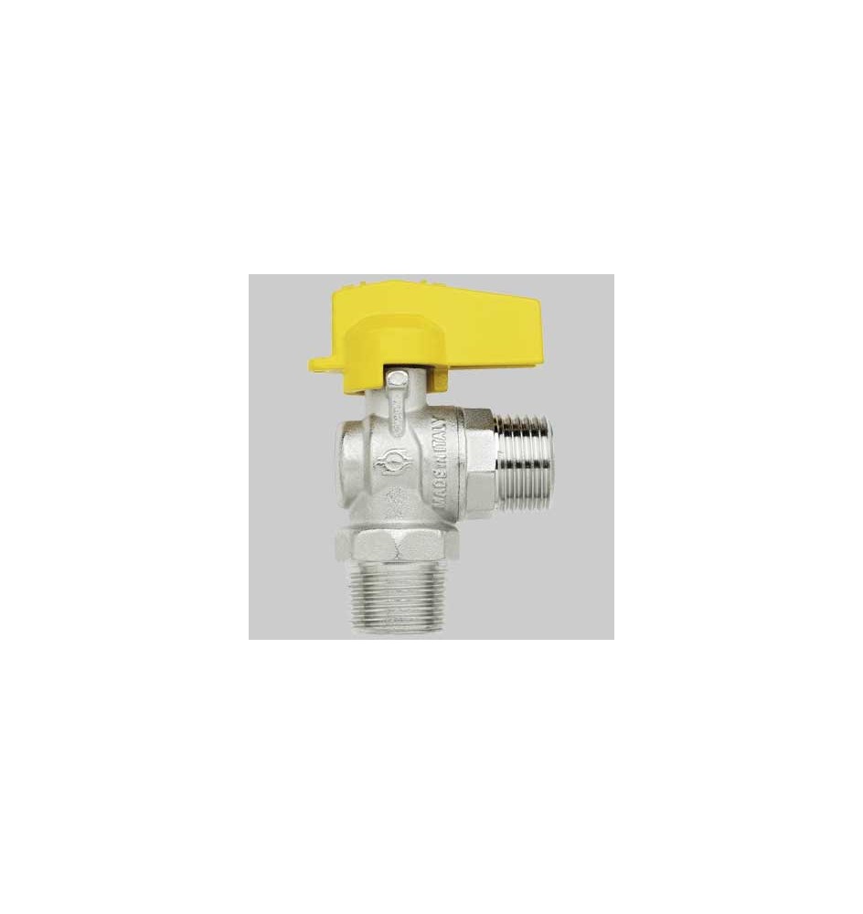 RUBINETTO A SQUADRO GAS M/M - 1/2 - 1/2
