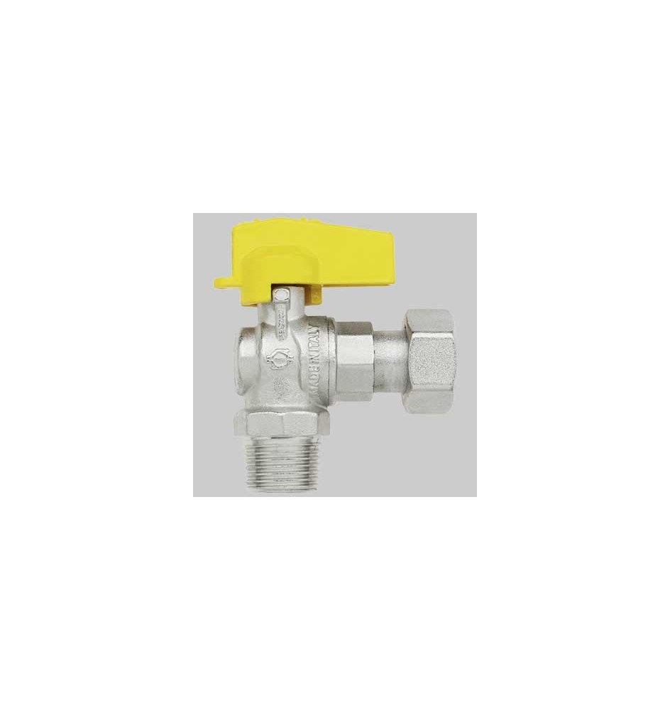 RUBINETTO A SQUADRO MASCHIO CON DADO GIREVOLE - 1/2 x 1/2 G