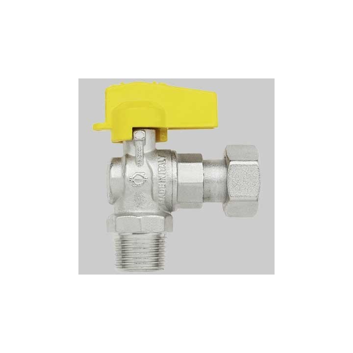 RUBINETTO A SQUADRO MASCHIO CON DADO GIREVOLE - 1/2 x 1/2 G