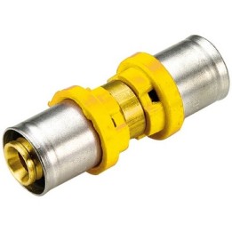 RACCORDO PER MULTISTRATO GAS DIRITTO DOPPIO RIDOTTO 20x16