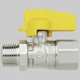RUBINETTO GAS M/F DIRITTO - 1/2 - 1/2