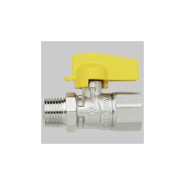 RUBINETTO GAS M/F DIRITTO - 1/2 - 1/2