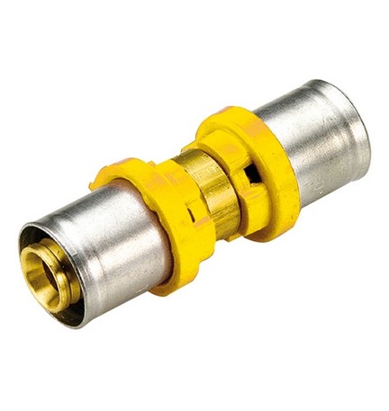 RACCORDO PER MULTISTRATO GAS DIRITTO DOPPIO RIDOTTO 26x16