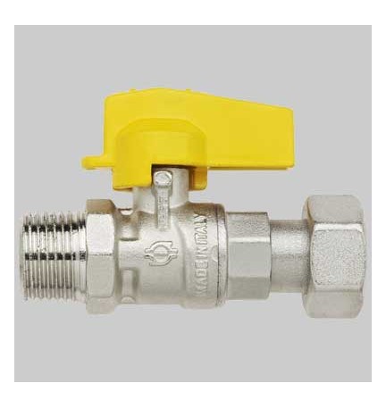 RUBINETTO DIRITTO MASCHIO CON DADO GIREVOLE - 1/2 x 1/2 G