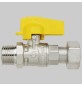 RUBINETTO DIRITTO MASCHIO CON DADO GIREVOLE - 1/2 x 1/2 G
