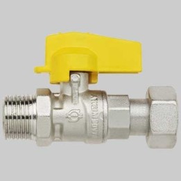 RUBINETTO DIRITTO MASCHIO CON DADO GIREVOLE - 1/2 x 3/4 G