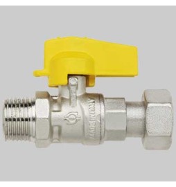RUBINETTO DIRITTO MASCHIO CON DADO GIREVOLE - 1/2 x 3/4 G