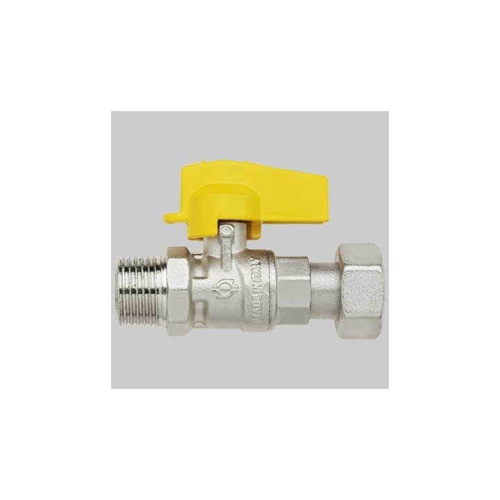RUBINETTO DIRITTO MASCHIO CON DADO GIREVOLE - 1/2 x 3/4 G