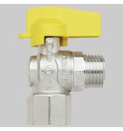 RUBINETTO A SQUADRO GAS F/M - 1/2 - 1/2