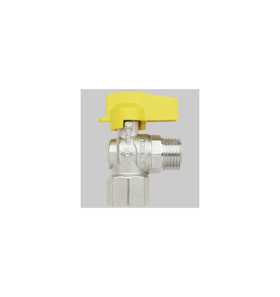 RUBINETTO A SQUADRO GAS F/M - 1/2 - 1/2