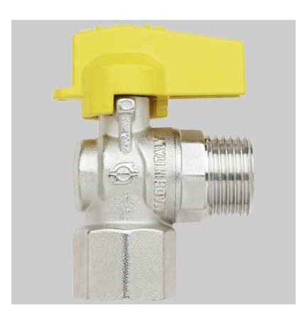 RUBINETTO A SQUADRO GAS F/M - 1/2 - 1/2