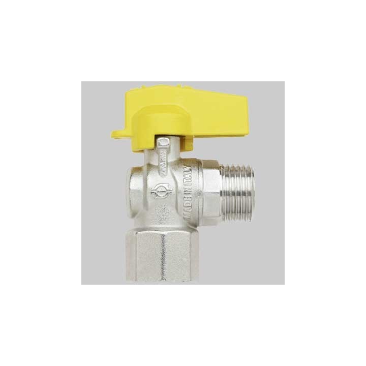 RUBINETTO A SQUADRO GAS F/M - 1/2 - 1/2