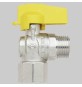 RUBINETTO A SQUADRO GAS F/M - 1/2 - 1/2
