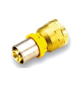 RACCORDO PER MULTISTRATO GAS DIRITTO FEMMINA 20 x 1/2"