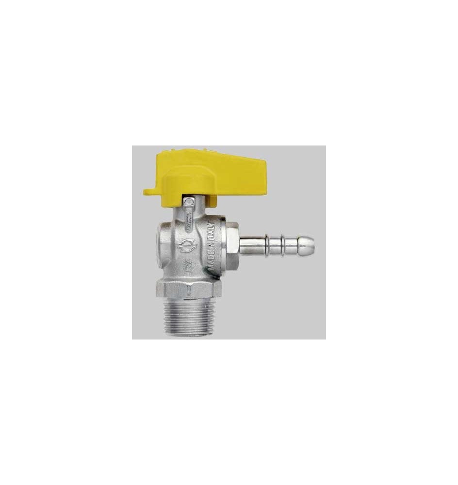 RUBINETTO A SQUADRO GAS MASCHIO PORTA GOMMA - 1/2 x 9