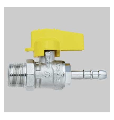 RUBINETTO DIRITTO GAS MASCHIO PORTA GOMMA - 1/2 x 9