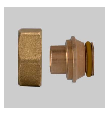 RACCORDO DIRITTO IN BRONZO A SALDARE - 12 x 3/4