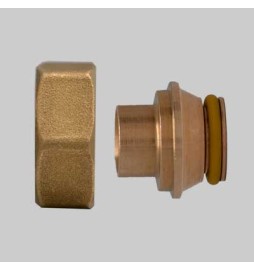 RACCORDO DIRITTO IN BRONZO A SALDARE - 16 x 3/4