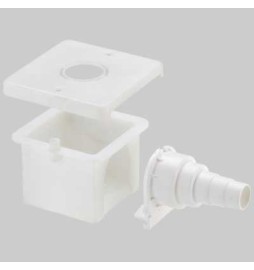 SCATOLA AD INCASSO PER GOMITI FLANGIATI - 90x90