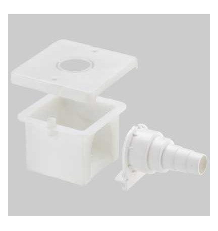 SCATOLA AD INCASSO PER GOMITI FLANGIATI - 90x90