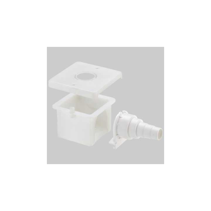 SCATOLA AD INCASSO PER GOMITI FLANGIATI - 90x90