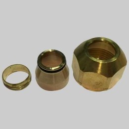 RACCORDO A STRINGERE PER TUBO RAME - 3/4 x 14