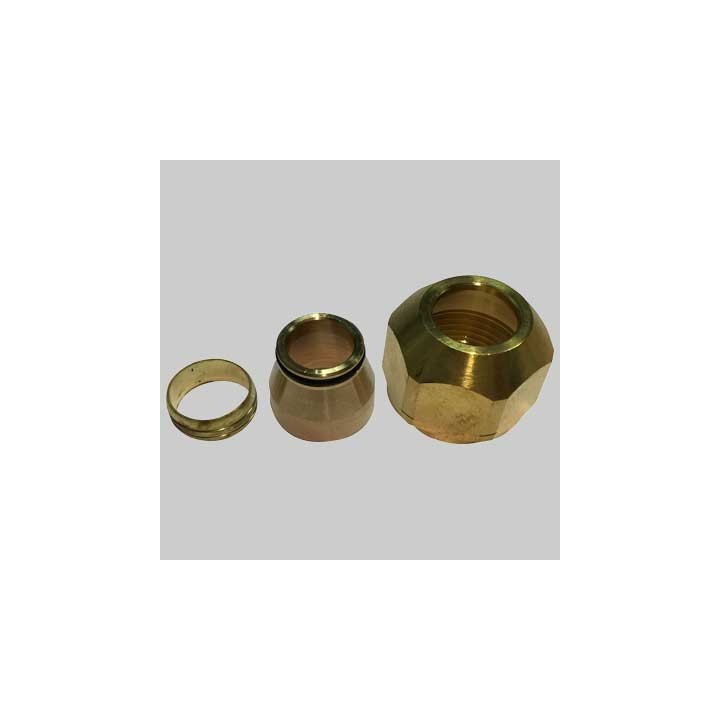 RACCORDO A STRINGERE PER TUBO RAME - 3/4 x 16