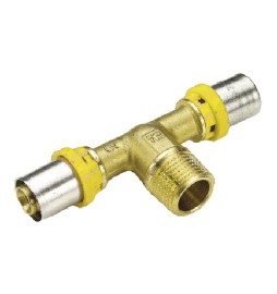 RACCORDO PER GAS TEE MASCHIO 16 x 1/2" x 16