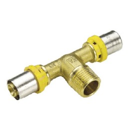 RACCORDO PER GAS TEE MASCHIO 20 x 1/2" x 20