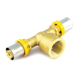 RACCORDO PER MULTISTRATO GAS A T FEMMINA 20 x 3/4" x 20