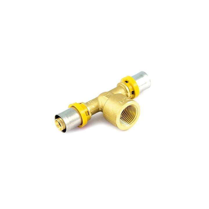 RACCORDO PER MULTISTRATO GAS A T FEMMINA 20 x 3/4" x 20