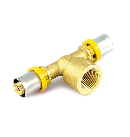 RACCORDO PER MULTISTRATO GAS A T FEMMINA 26 x 3/4" x 26