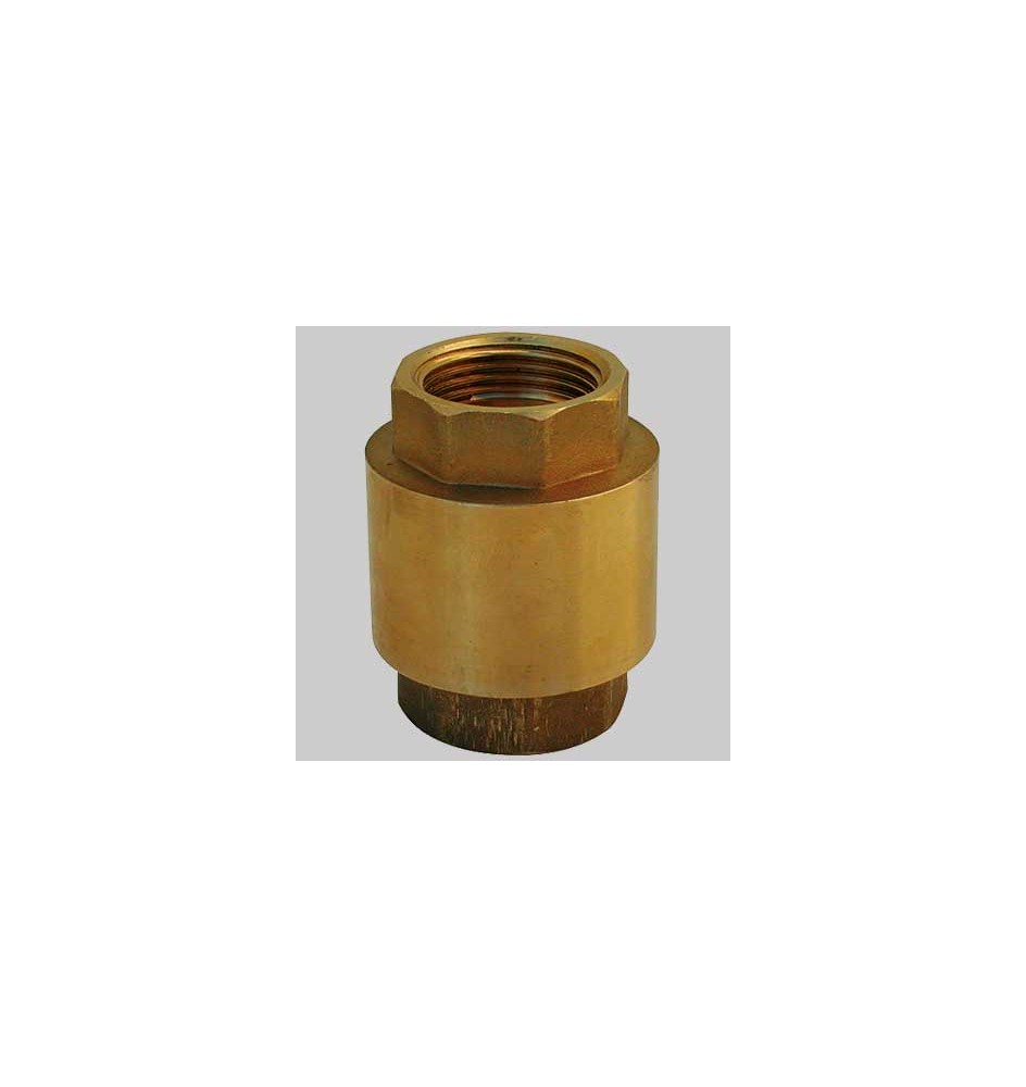 VALVOLA DI RITEGNO A MOLLA EURO INSERTO IN OTTONE - 1"1/2