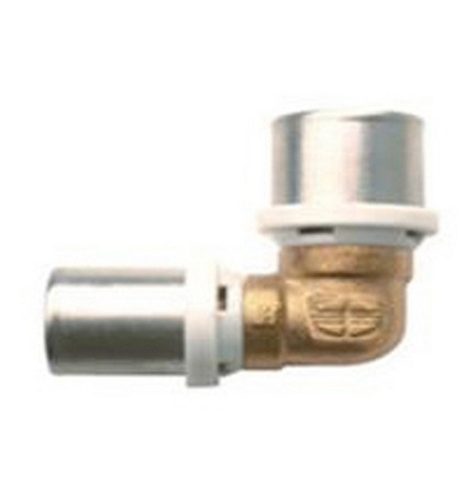 RACCORDO CURVO DOPPIO IBP A PRESSARE PER MULTISTRATO Diam. 16 -CONF