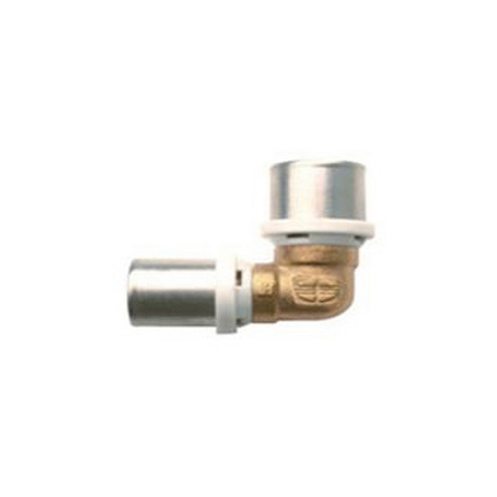 RACCORDO CURVO DOPPIO IBP A PRESSARE PER MULTISTRATO Diam. 16 -CONF