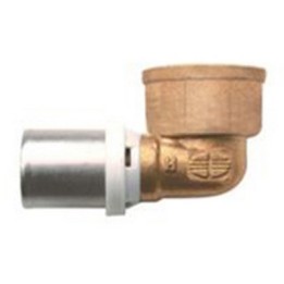 RACCORDO CURVO FEMMINA IBP A PRESSARE PER MULTISTRATO 1"x32