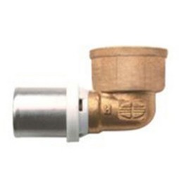 RACCORDO CURVO FEMMINA IBP A PRESSARE PER MULTISTRATO 1/2x16 -CONF