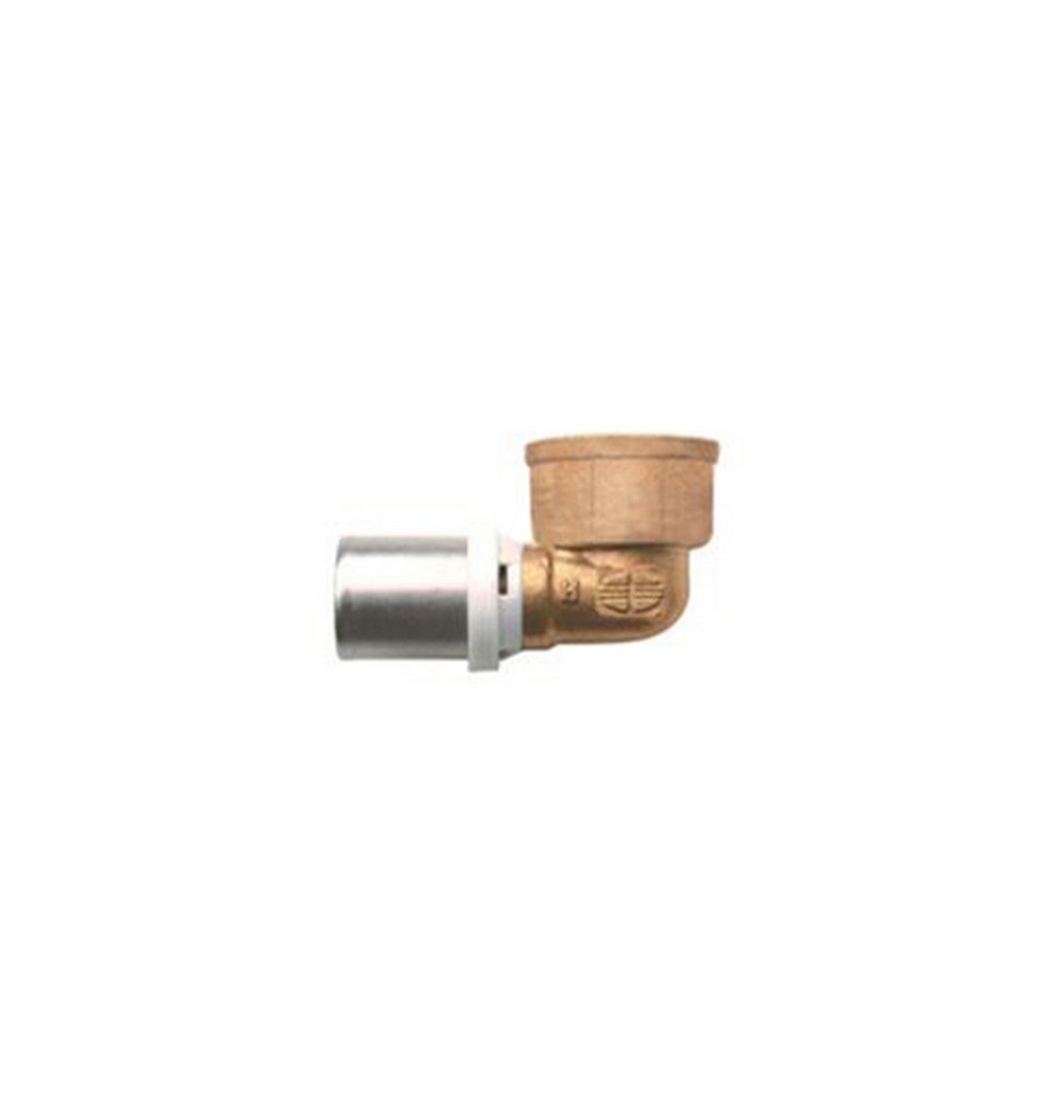 RACCORDO CURVO FEMMINA IBP A PRESSARE PER MULTISTRATO 1/2x16 -CONF