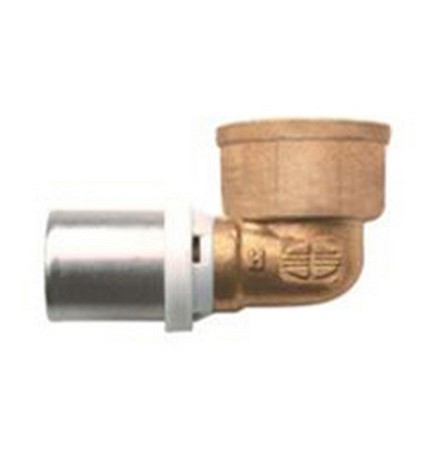 RACCORDO CURVO FEMMINA IBP A PRESSARE PER MULTISTRATO 1/2x16 -CONF