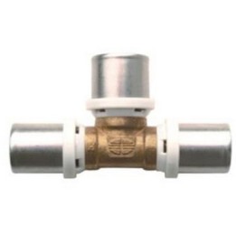 RACCORDO A TEE IBP A PRESSARE PER MULTISTRATO Diam. 16x16x16