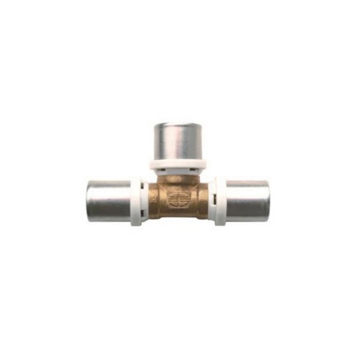 RACCORDO A TEE IBP A PRESSARE PER MULTISTRATO Diam. 20x20x20