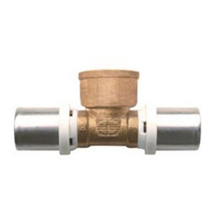 RACCORDO A TEE FEMMINA IBP A PRESSARE PER MULTISTRATO 1/2x16 -CONF