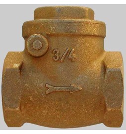 VALVOLA A CLAPET IN OTTONE SEDE GOMMA - 1"1/2