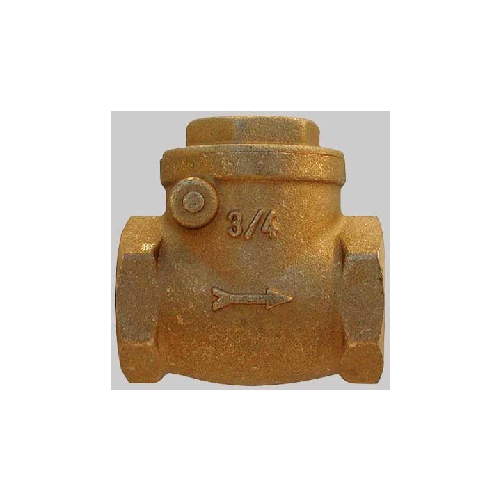 VALVOLA A CLAPET IN OTTONE SEDE GOMMA - 2"1/2