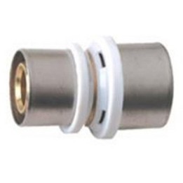 RACCORDO DIRITTO DOPPIO RIDOTTO IBP A PRESSARE PER MULTISTRATO Diam. 32x20