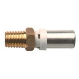 RACCORDO DIRITTO MASCHIO IBP A PRESSARE PER MULTISTRATO 3/4x20